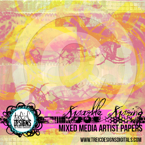 SPARKLE SPRING printable papers