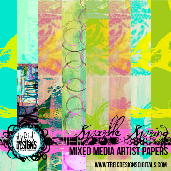 SPARKLE SPRING printable papers