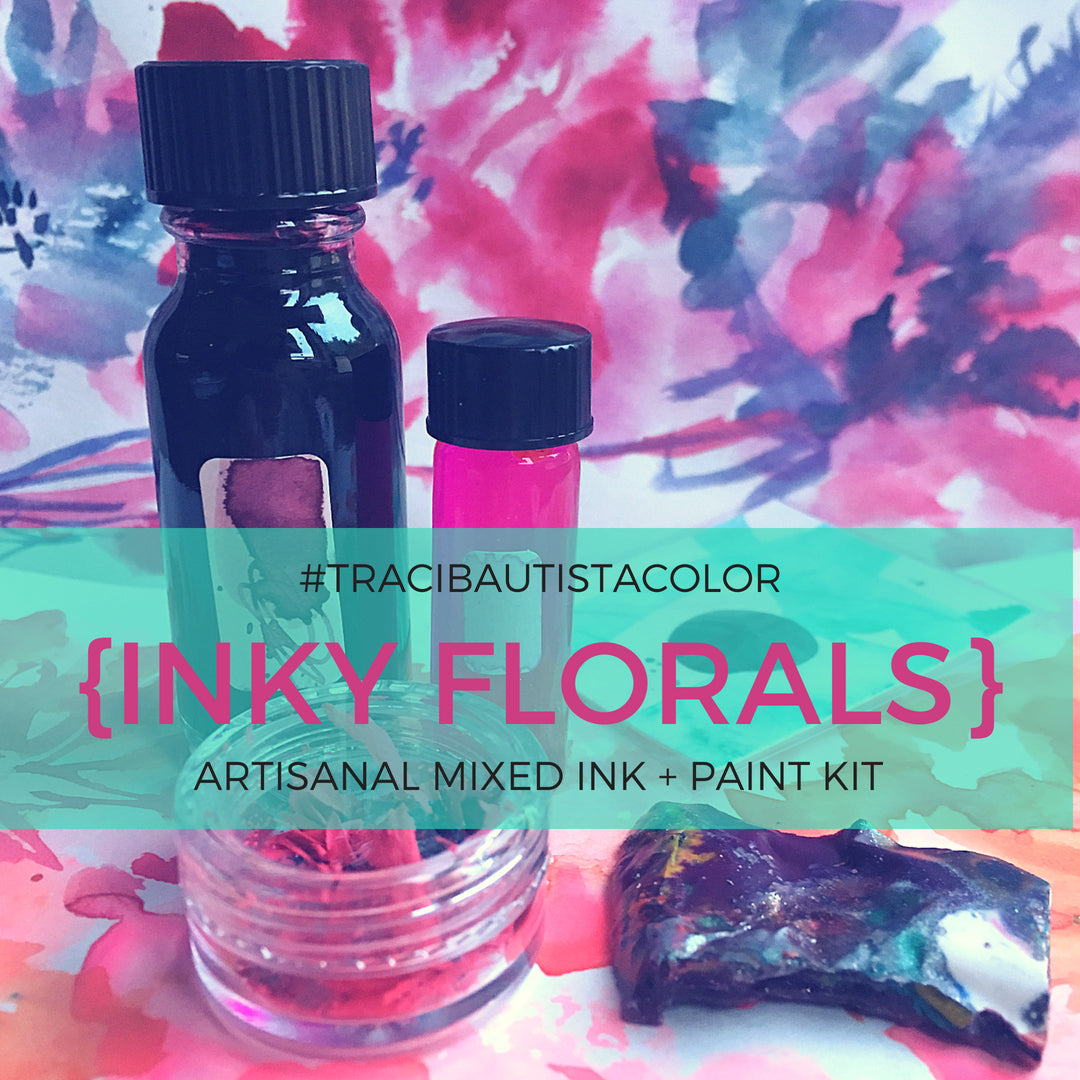 inky FLORALS MIX #tracibautistaCOLOR INK kit