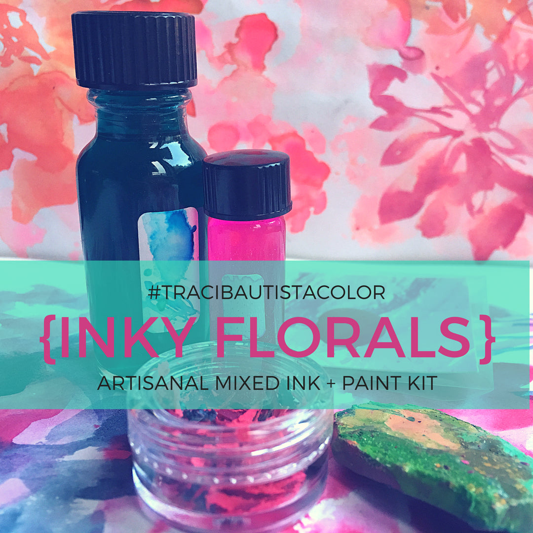 inky FLORALS MIX #tracibautistaCOLOR INK kit